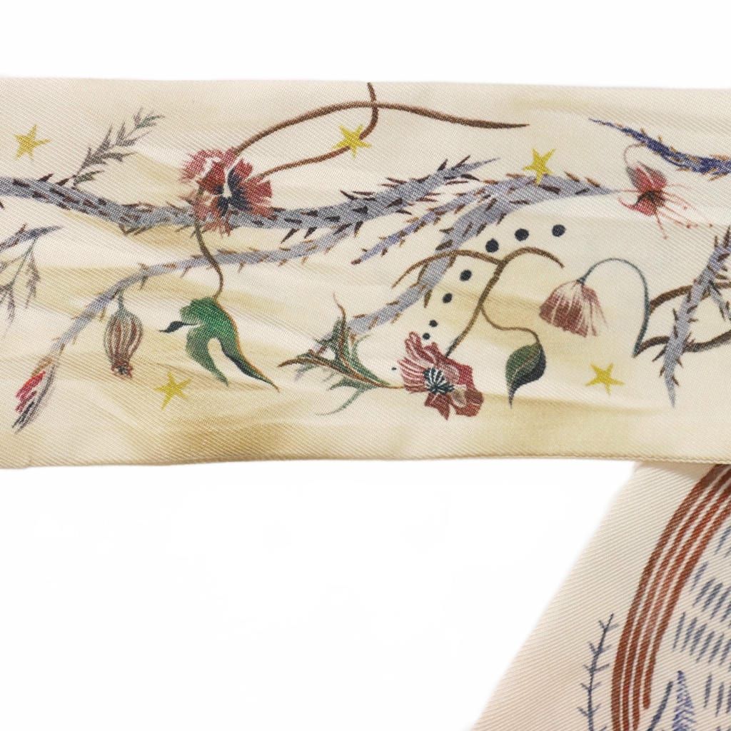 クリスチャンディオール Christian Dior シルクスカーフ ミッツァ 花柄