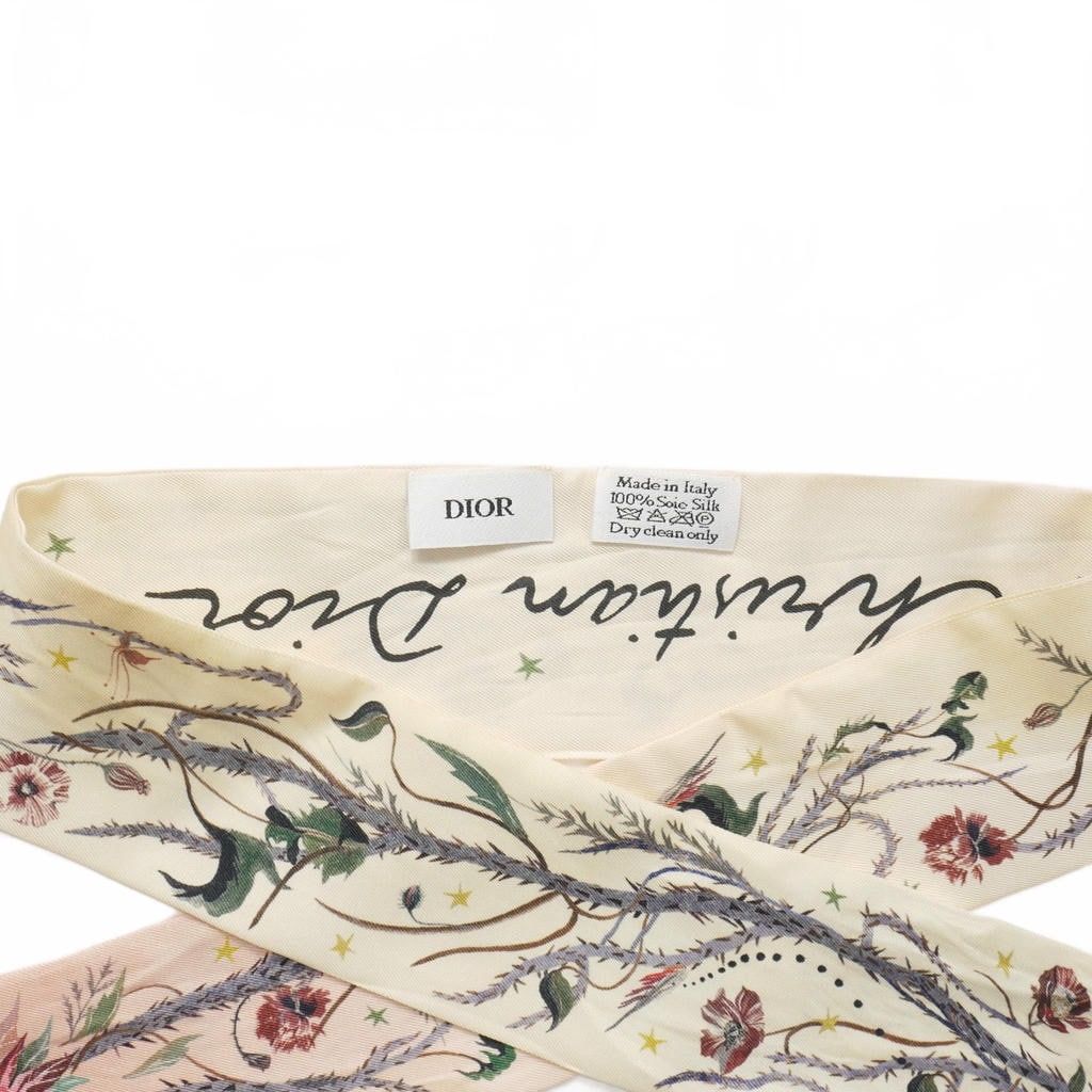 クリスチャンディオール Christian Dior シルクスカーフ ミッツァ 花柄