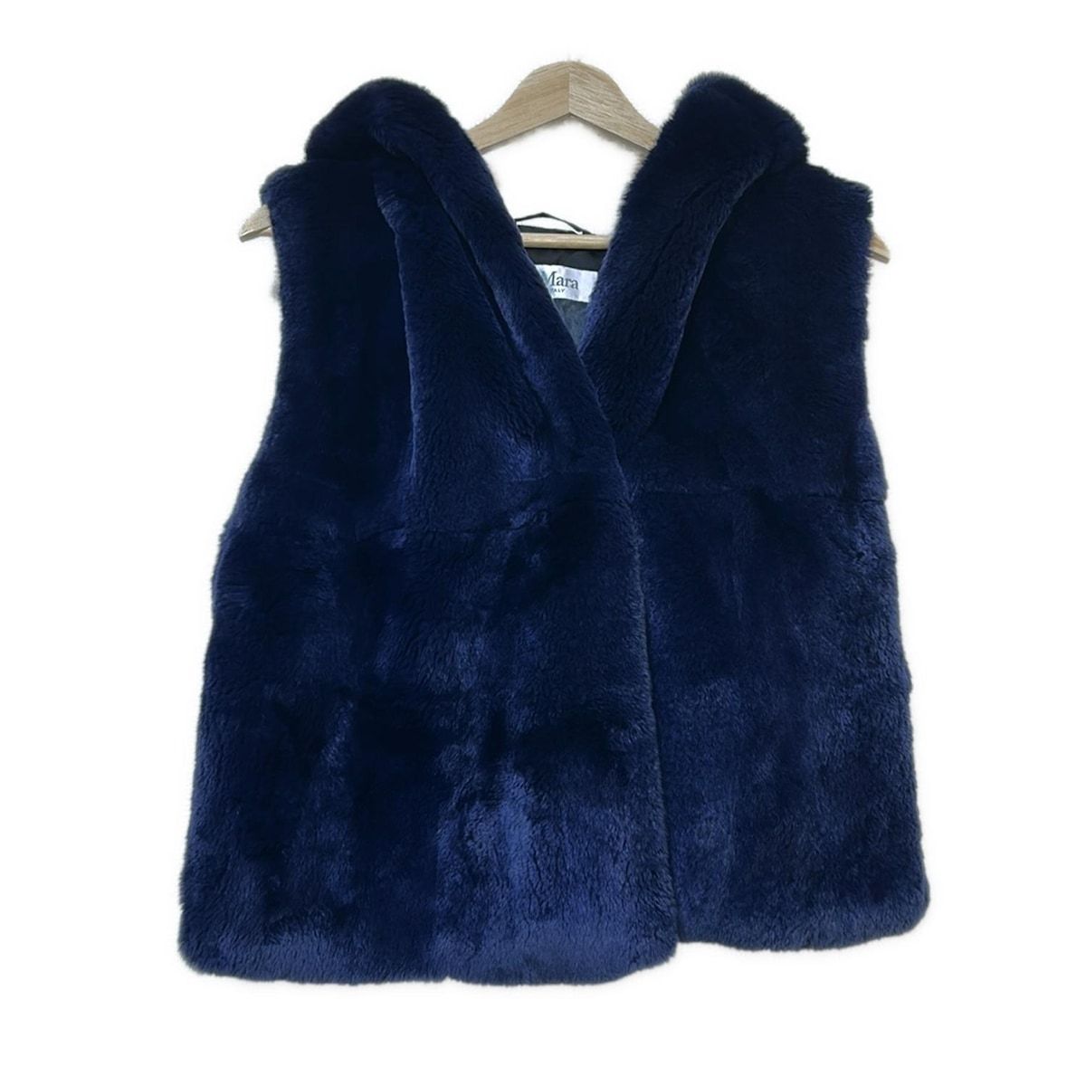 Max Mara マックスマーラ ベスト サイズＭ M レディース ネイビー