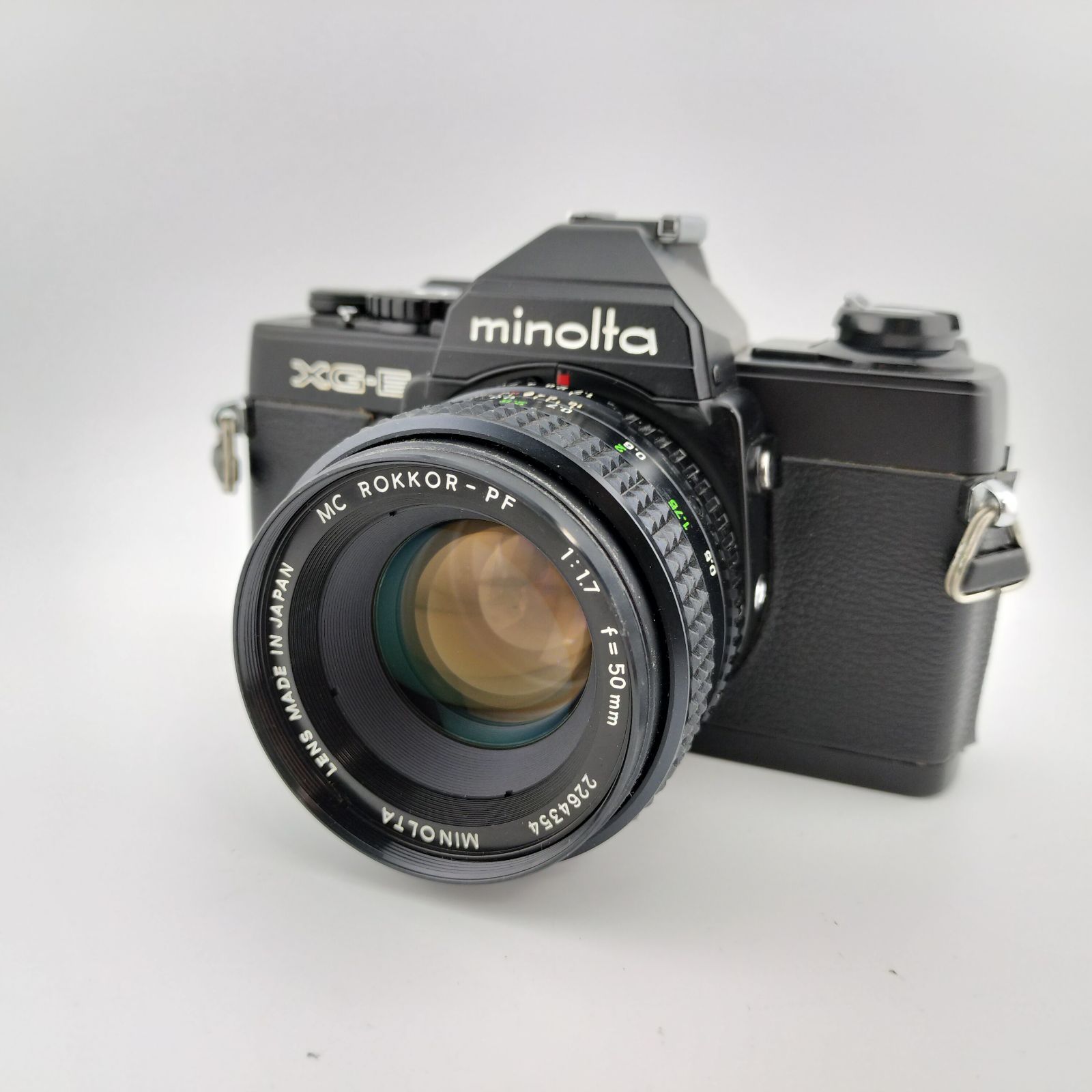 ミノルタ ‐XG-S＋MD ROKKOR 1:1.7 f=50・新品級整備品中古 動作確認済☆Minolta ミノルタ XG-E ブラック MC ROKKOR-PF 1:1.7 f