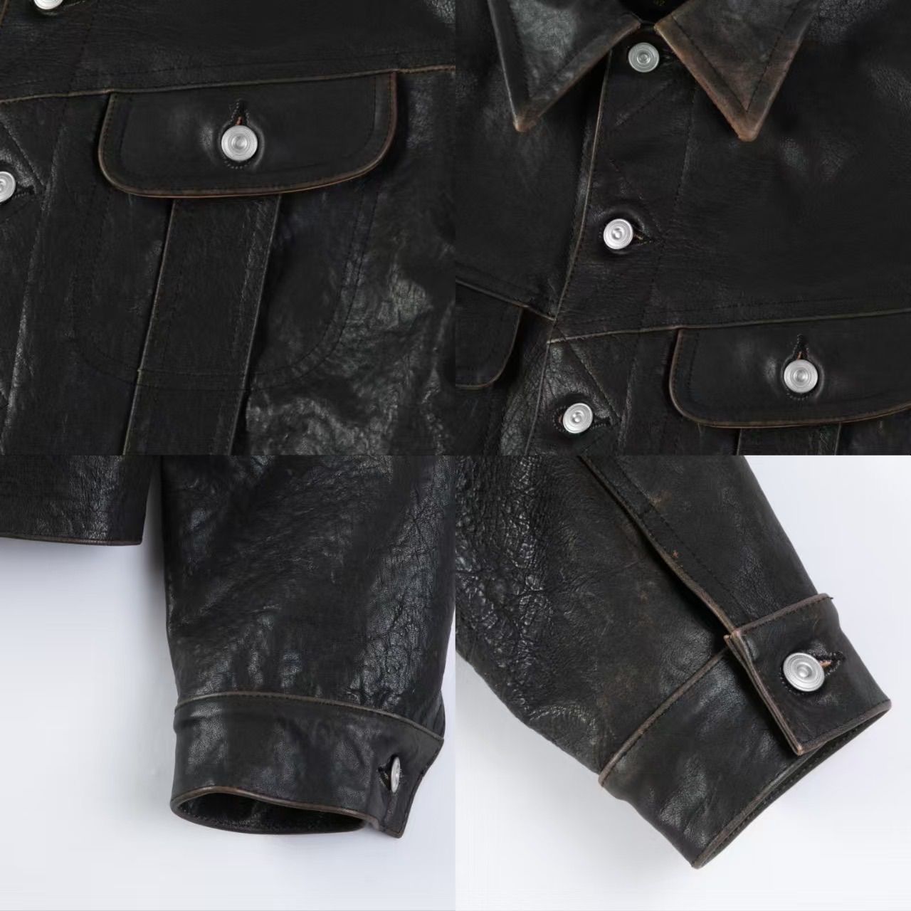 ストームライダー ス 茶芯ホースハイド 革ジャン レザージャケット G 