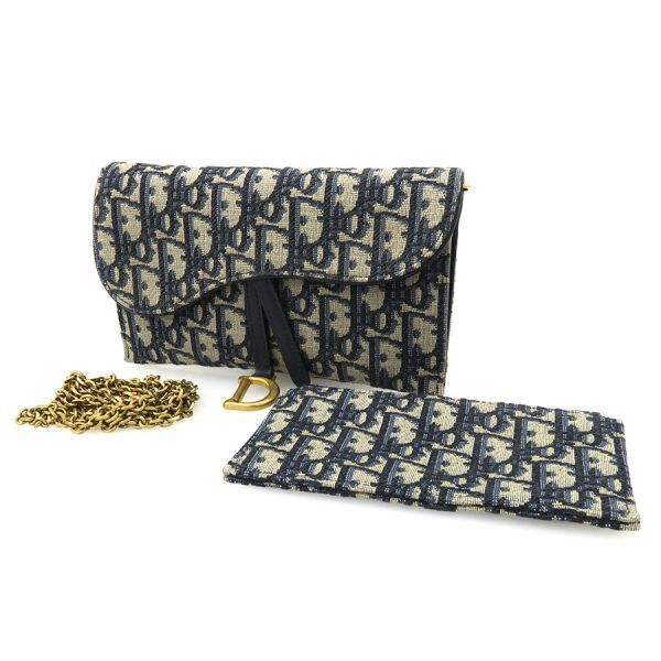 クリスチャン ディオール Saddle チェーンポーチ スモール _M 928 Aランク