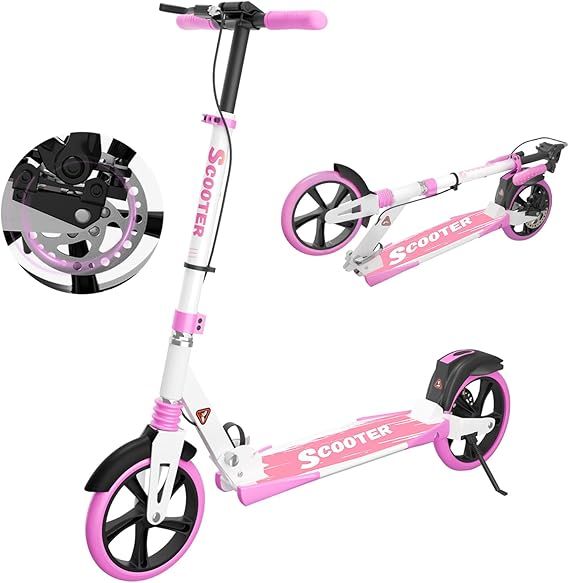 MEE GOO キックスクーター TB H 007 DT 大人用 ピンク