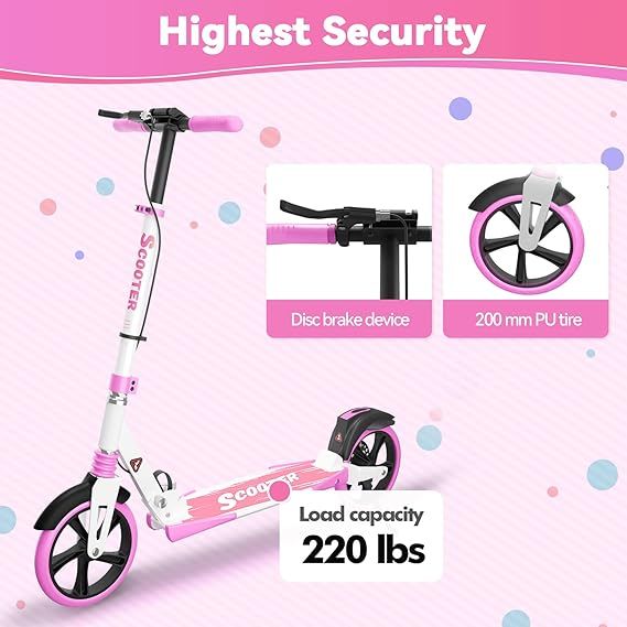 MEE GOO キックスクーター TB-H 007 DT 大人用 ピンク