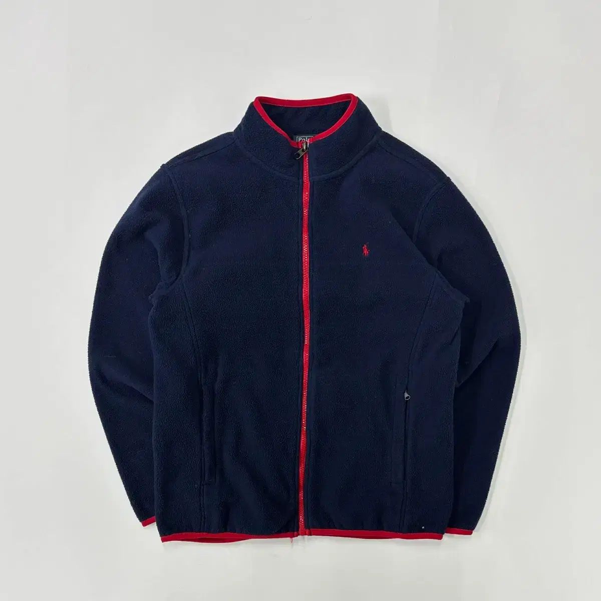 ポロ ラルフローレン ネイビー フリース ジャケット シェルパ ジャージ ジップアップ L