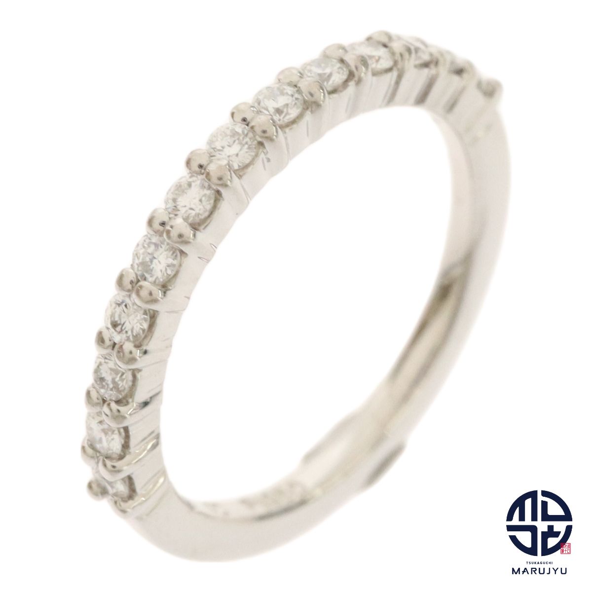 4℃ ヨンドシー Pt950 プラチナ ハーフエタニティ リング ダイヤ 指輪