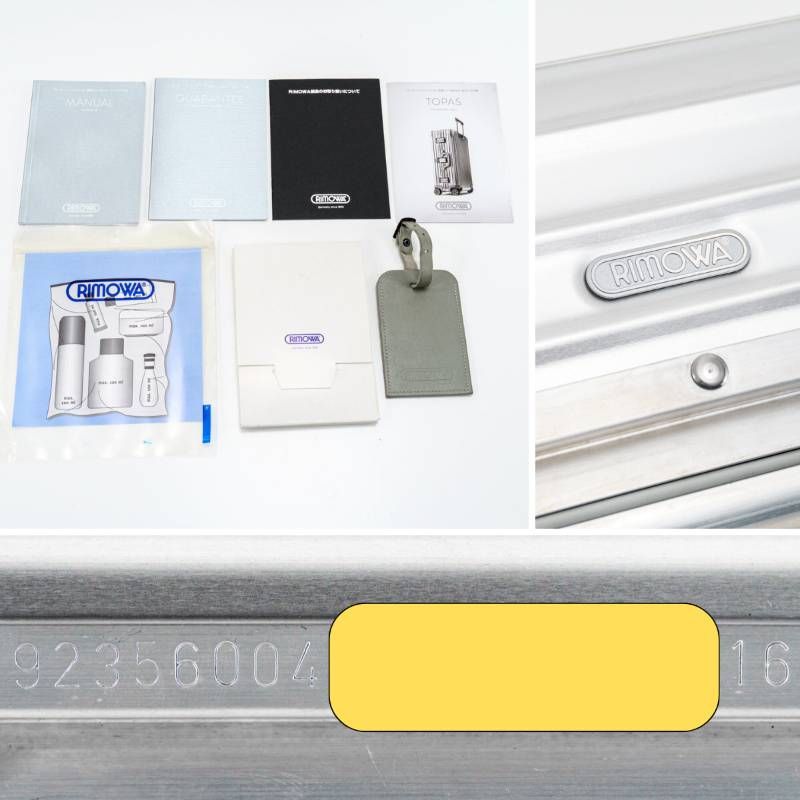 美品 RIMOWA リモワ TOPAS トパーズ 45L 4輪 TSAロック キャビンプラス