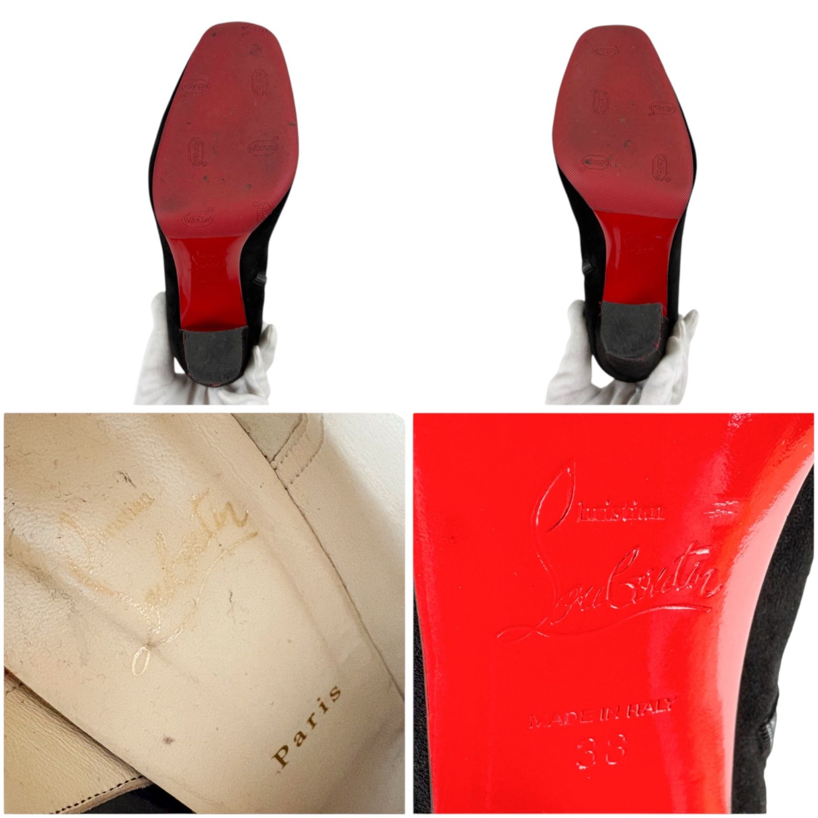 クリスチャンルブタン Christian Louboutin ショートブーツ ブラック