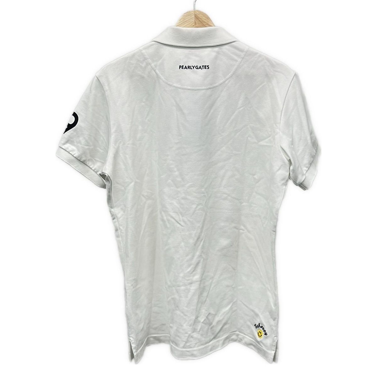 パーリーゲイツ ✨23年モデル メンズ 半袖 ポロシャツ ホワイト サイズ5 ポリエステルカノコ半袖ポロシャツ | PEARLY GATES（パーリーゲイツ