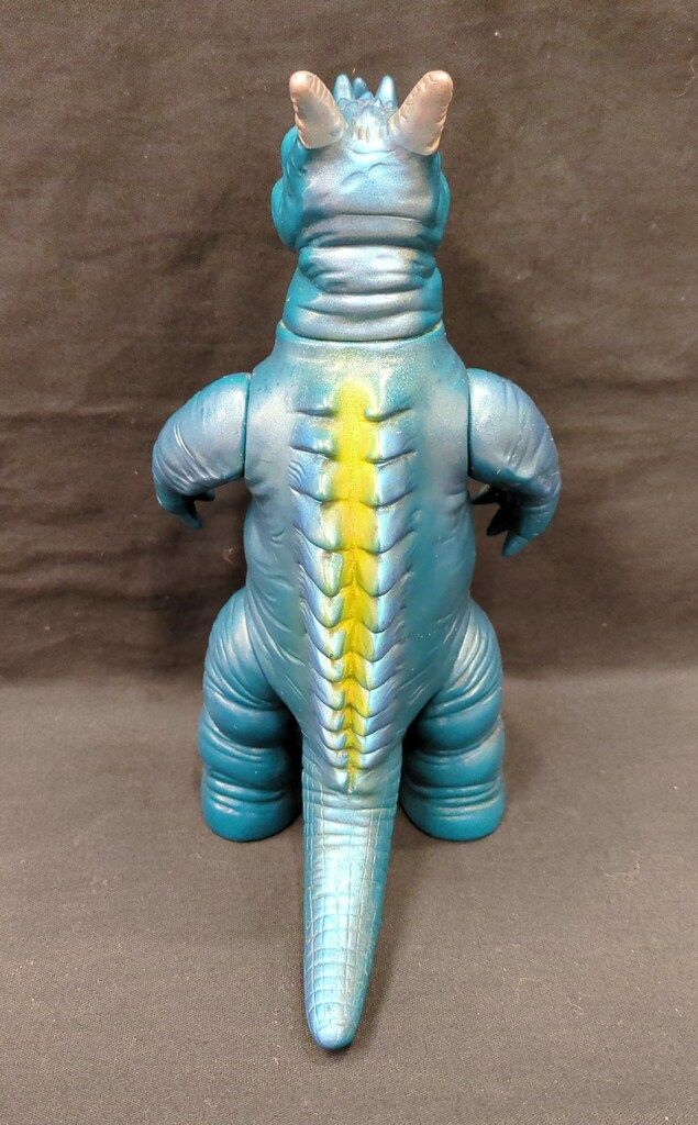 B-CLUB 復刻版怪獣シリーズ ブルマァク パゴス 青緑成型/銀スプレー