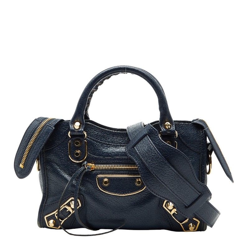 バレンシアガ クラシック メタリックエッジ ミニシティ ハンドバッグ