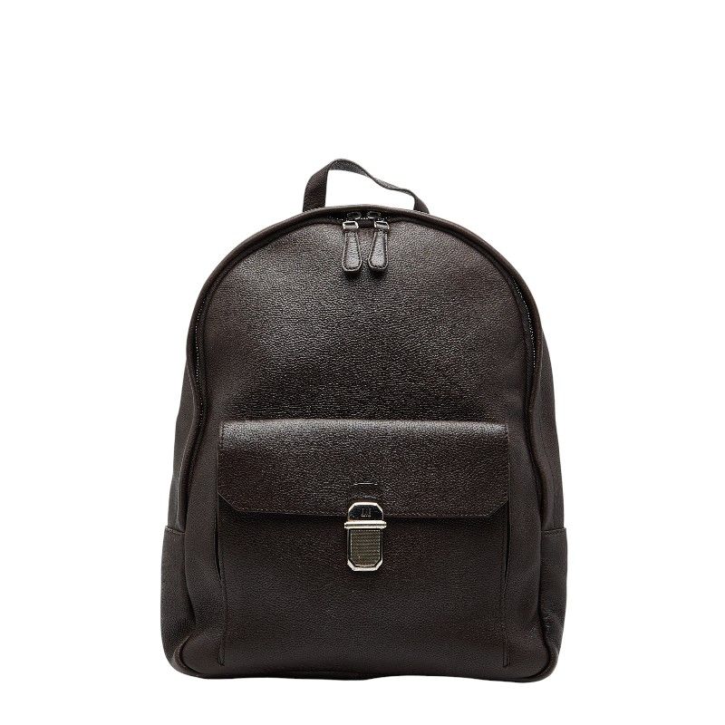 ダンヒル リュック バックパック ブラウン ブラック レザー キャンバス