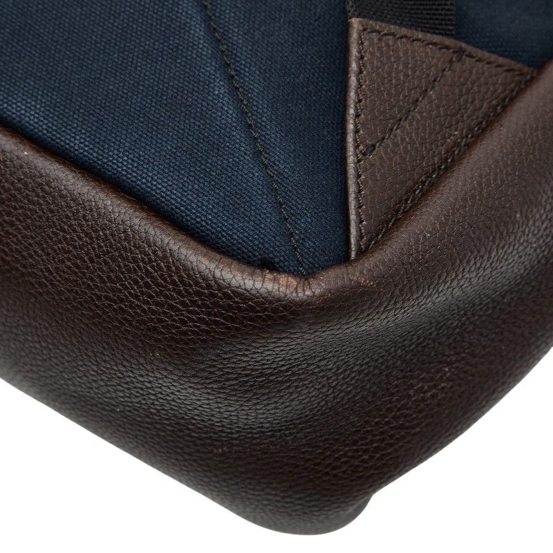 ダンヒル リュック バックパック ブラウン ブラック レザー キャンバス