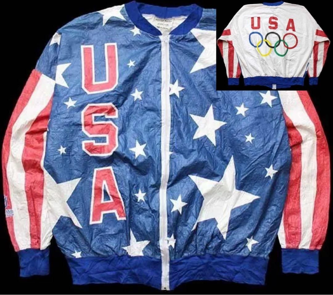 USA】希少 アメリカ オリンピックデザイン ペーパージャケット