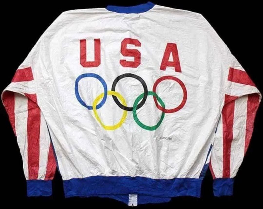 USA】希少 アメリカ オリンピックデザイン ペーパージャケット USA】希少 アメリカ オリンピックデザイン ペーパージャケット