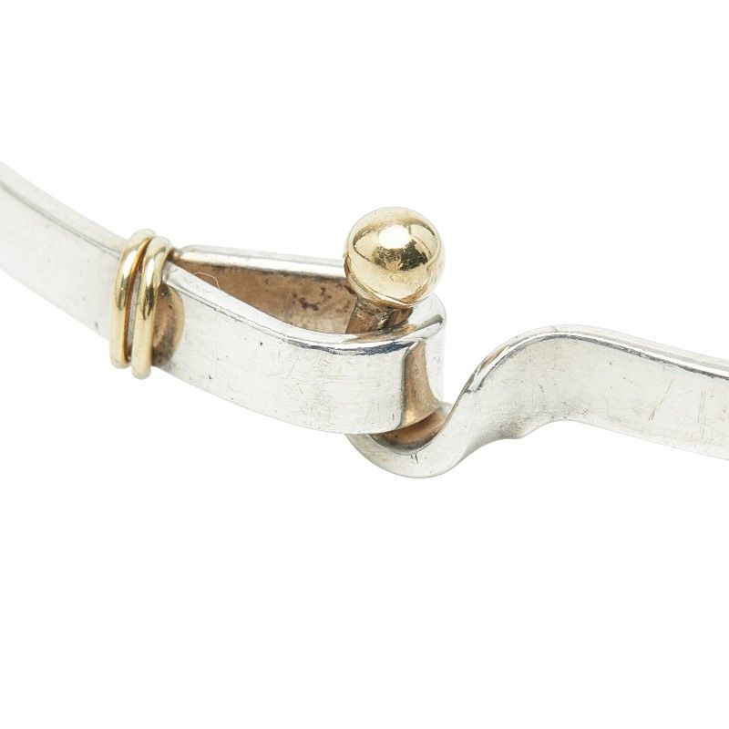 ティファニー フック&アイ SV925 シルバー K18YG イエローゴールド