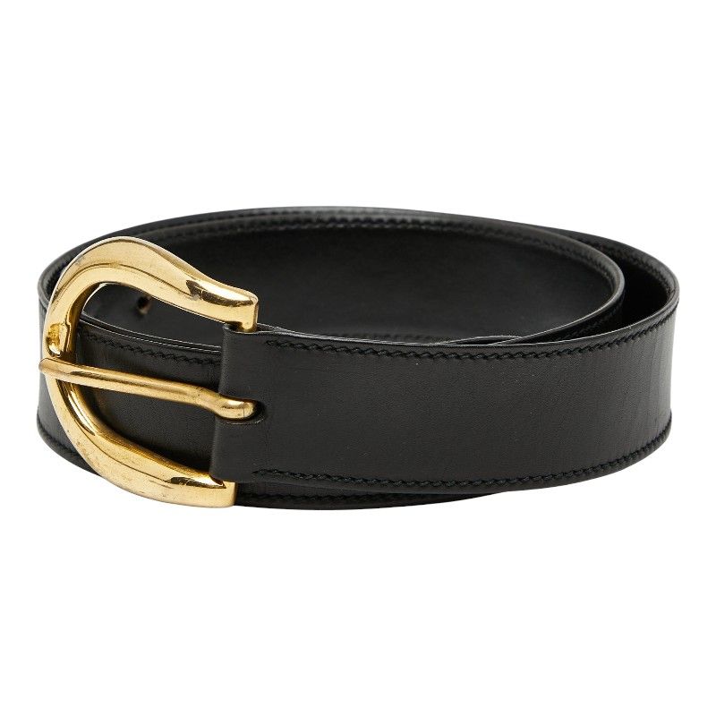 グッチ ベルト サイズ 90 36 ブラック レザー レディース GUCCI 1 0244789