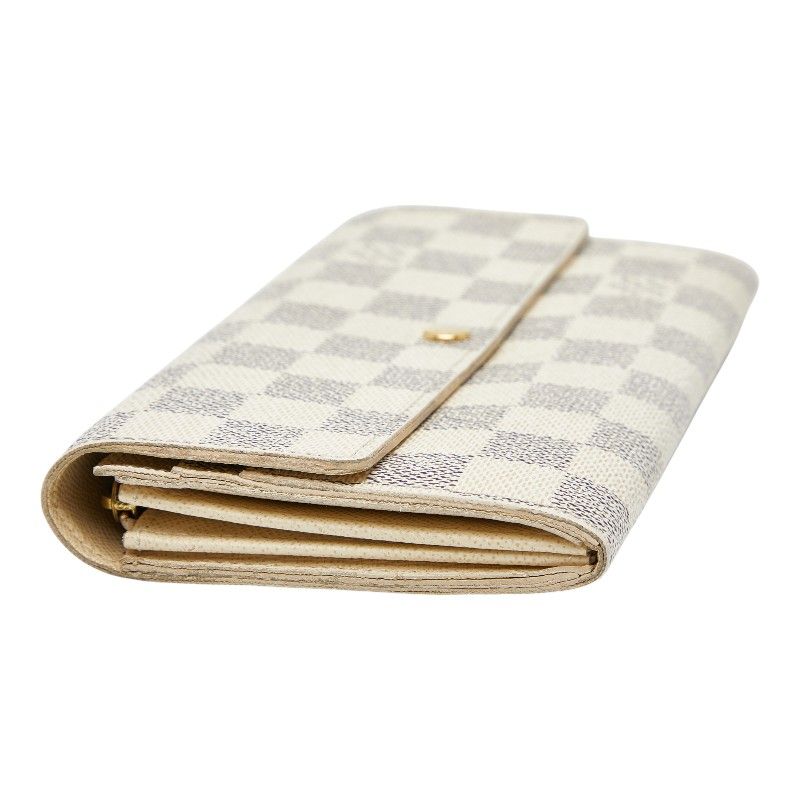 ルイ ヴィトン ダミエ アズール ポルトフォイユ サラ N61735 ホワイト