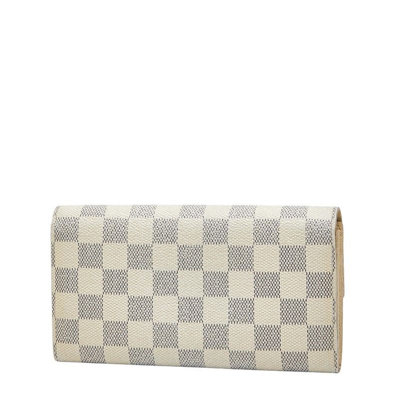 ルイ ヴィトン ダミエ アズール ポルトフォイユ サラ N61735 ホワイト