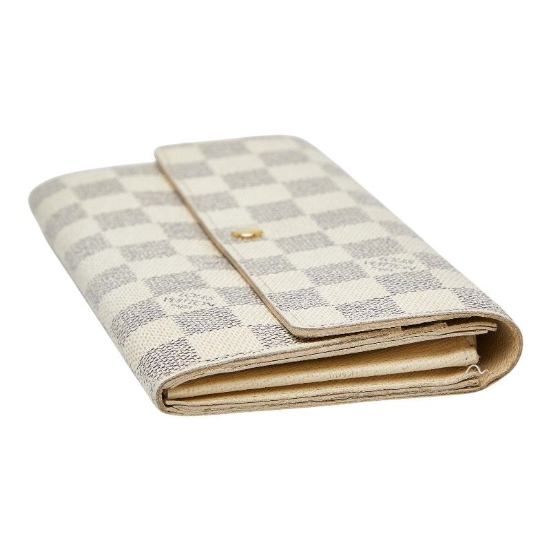 ルイ ヴィトン ダミエ アズール ポルトフォイユ サラ N61735 ホワイト