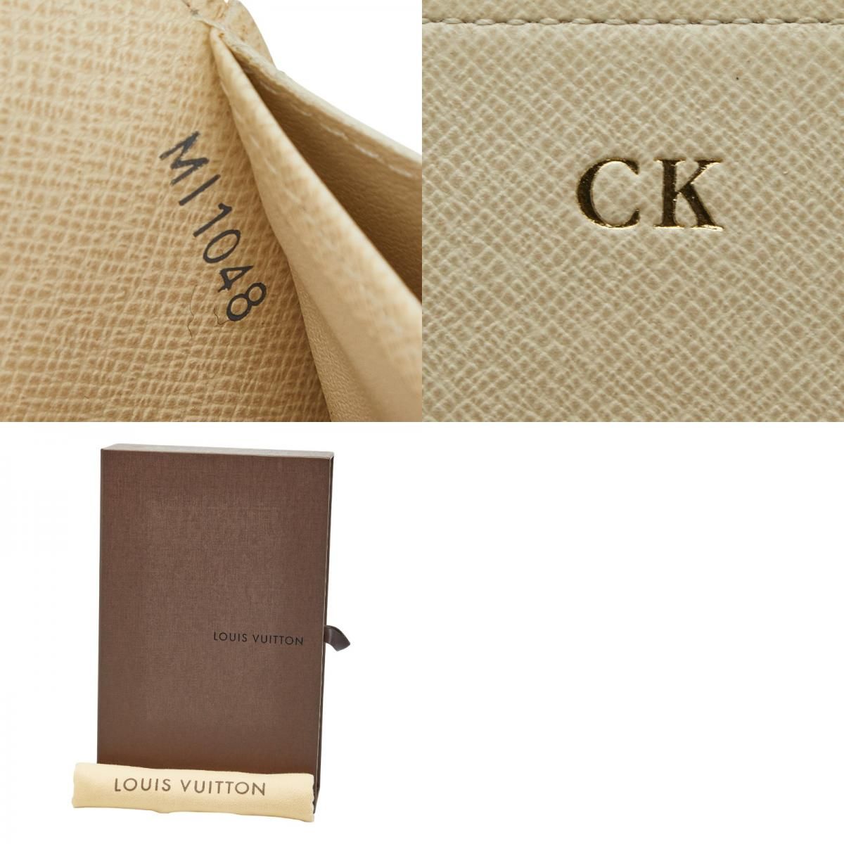 ルイ ヴィトン ダミエ アズール ポルトフォイユ サラ N61735 ホワイト