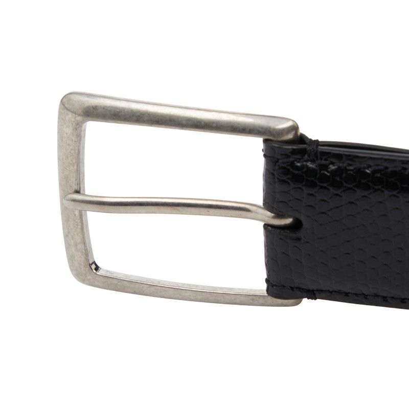 セリーヌ ベルト サイズ85 ブラック リザード型押し メンズ CELINE