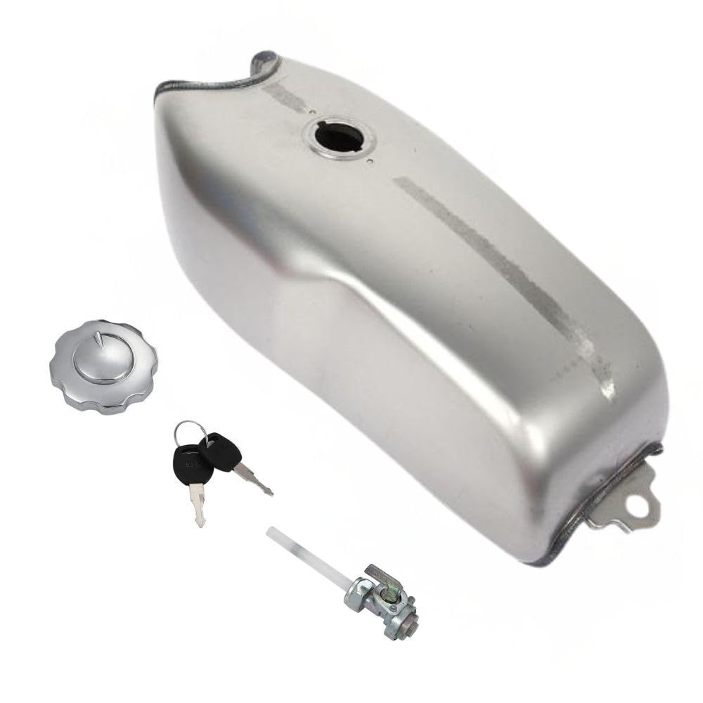 バイク用 燃料タンク 9L 2.4ガロン 未塗装 カフェレーサー 汎用 - メルカリ