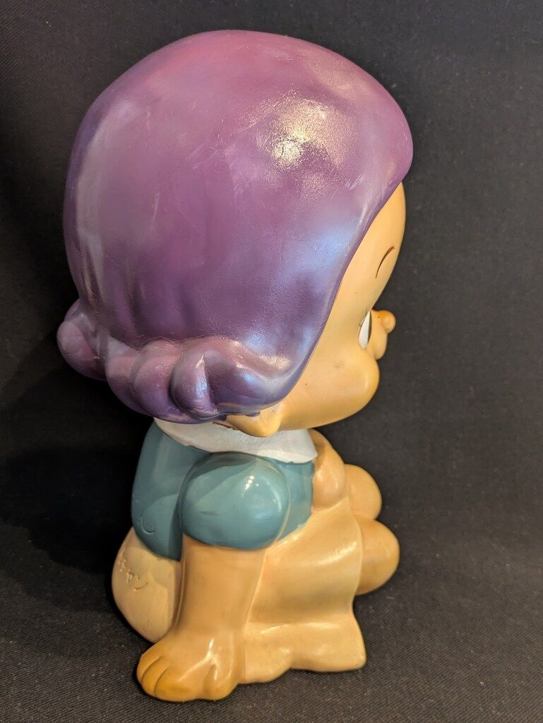 勧業銀行 ソフビ貯金箱 のばらちゃん座り洋服店頭用 300mm - メルカリ