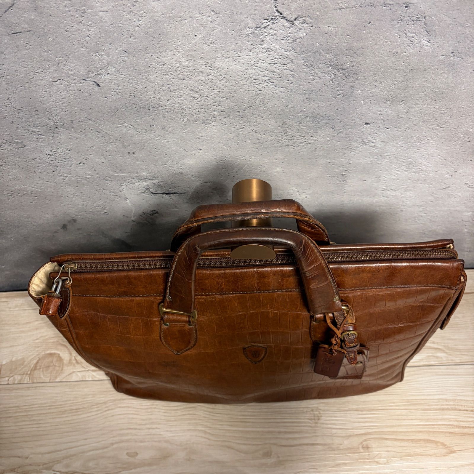 ✨Felisi フェリージ 本革 ビジネスバッグ ブラウン レザー 通勤 A4