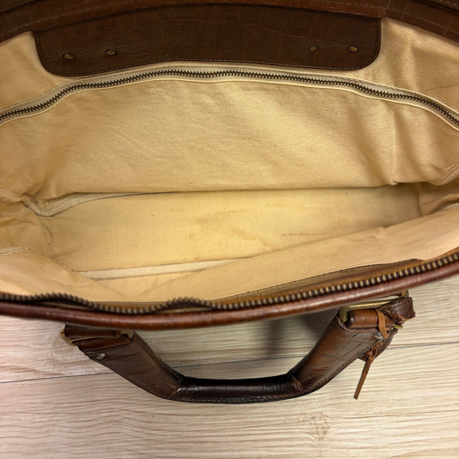 ✨Felisi フェリージ 本革 ビジネスバッグ ブラウン レザー 通勤 A4