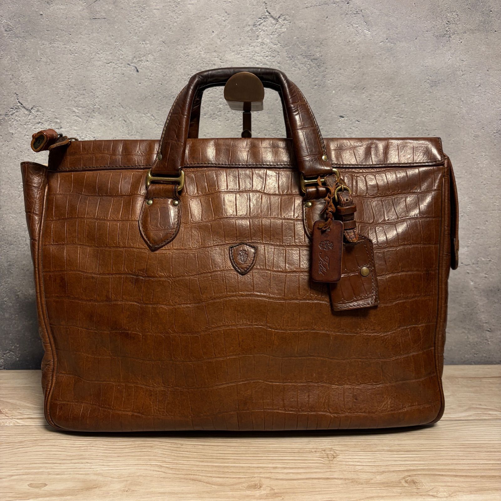 ✨Felisi フェリージ 本革 ビジネスバッグ ブラウン レザー 通勤 A4