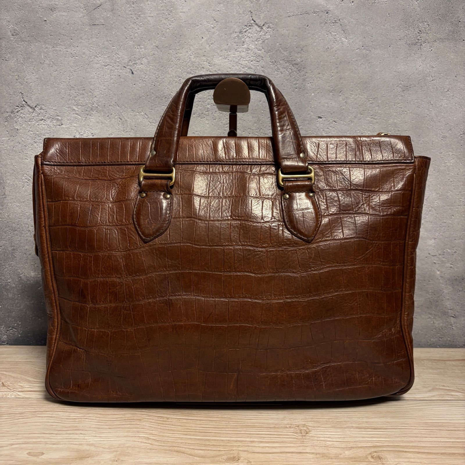 ✨Felisi フェリージ 本革 ビジネスバッグ ブラウン レザー 通勤 A4