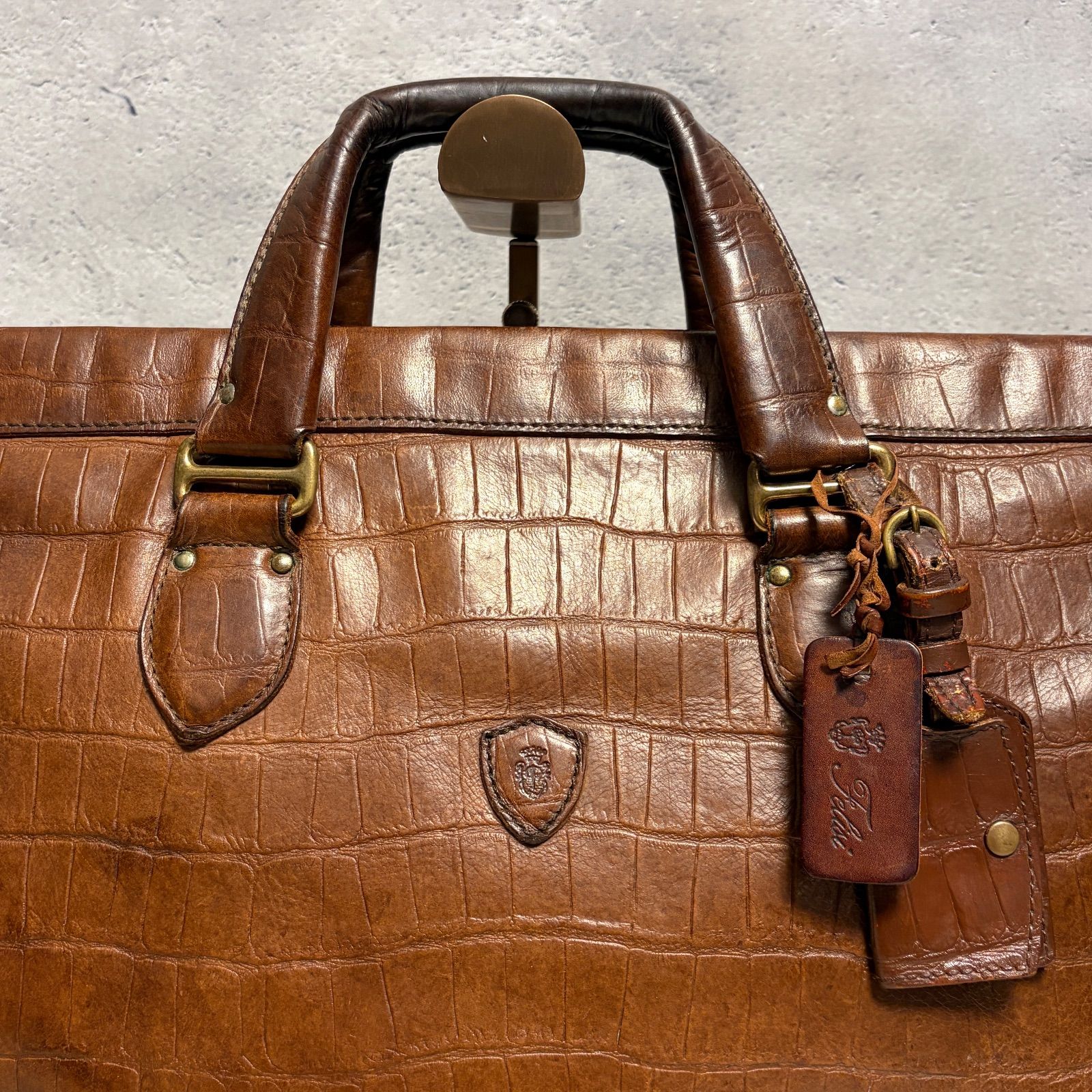 ✨Felisi フェリージ 本革 ビジネスバッグ ブラウン レザー 通勤 A4