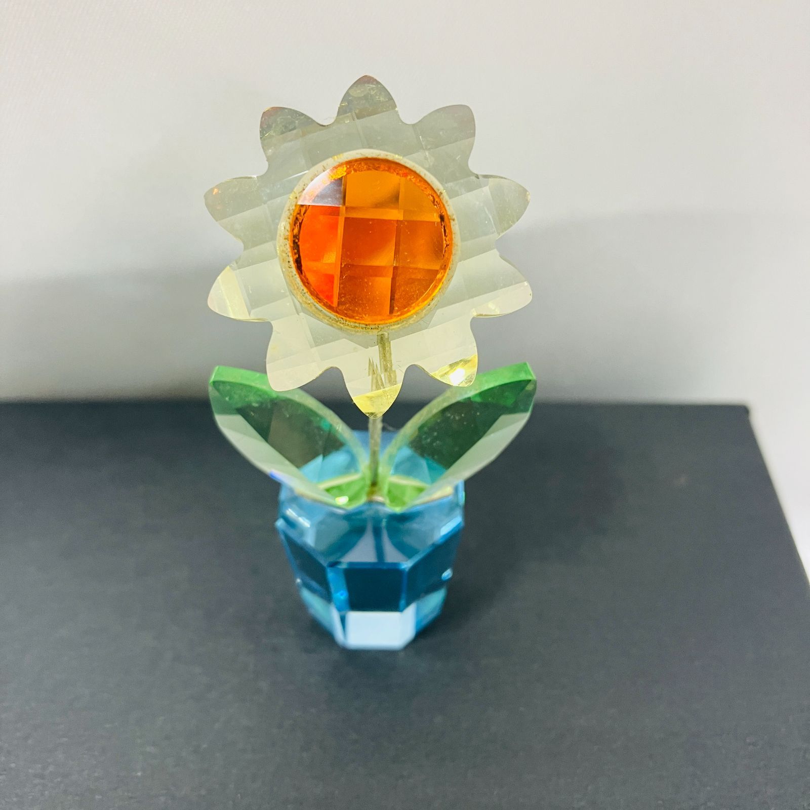 A【Swarovski】スワロフスキー ひまわり 向日葵 置物 - メルカリ