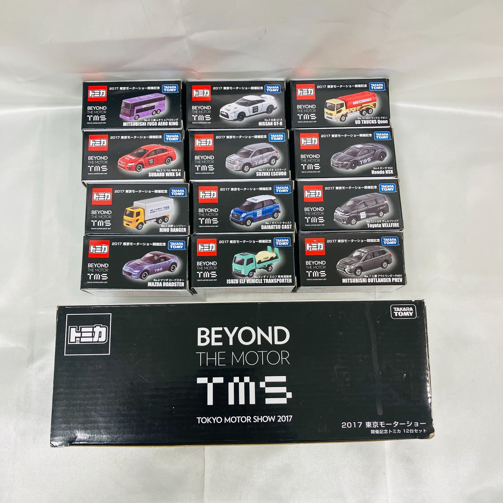 A【未開封】トミカ 2017年 東京モーターショー 開催記念 TMS 箱入り12
