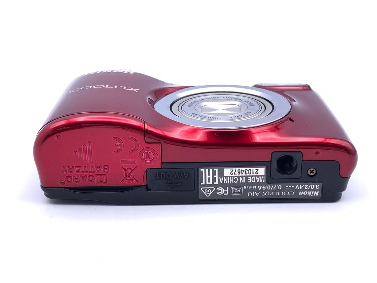 中古】 【良品】 ニコン COOLPIX A10 レッド - メルカリ
