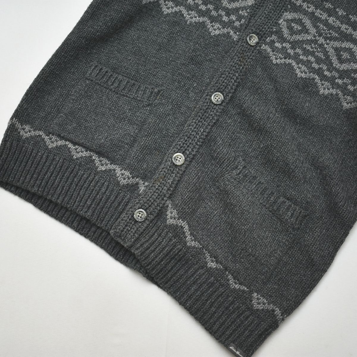 ショールカラー 】 エディーバウアー Eddie bauer ウール ニット