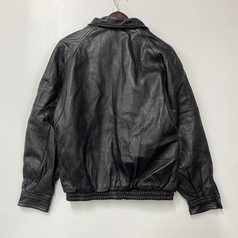 中古品】 USED ZIP UP COW LEATHER JACKET ジップアップ カウレザー