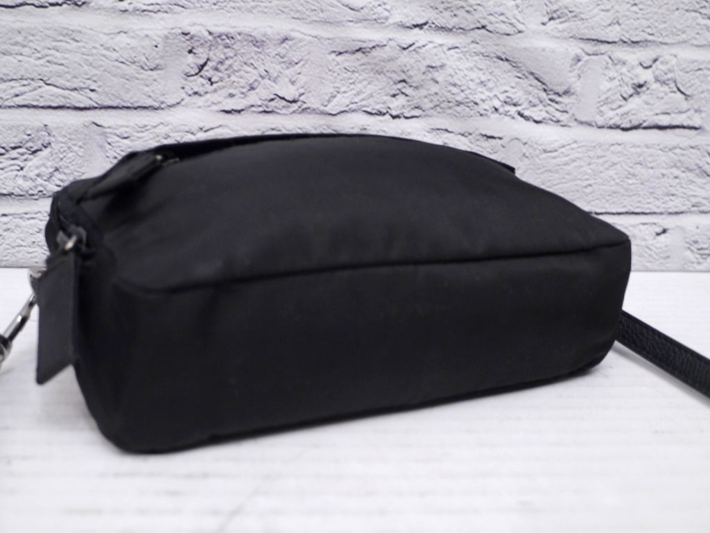 美品◇PRADA プラダ テスート ナイロンxレザー クロスボディ