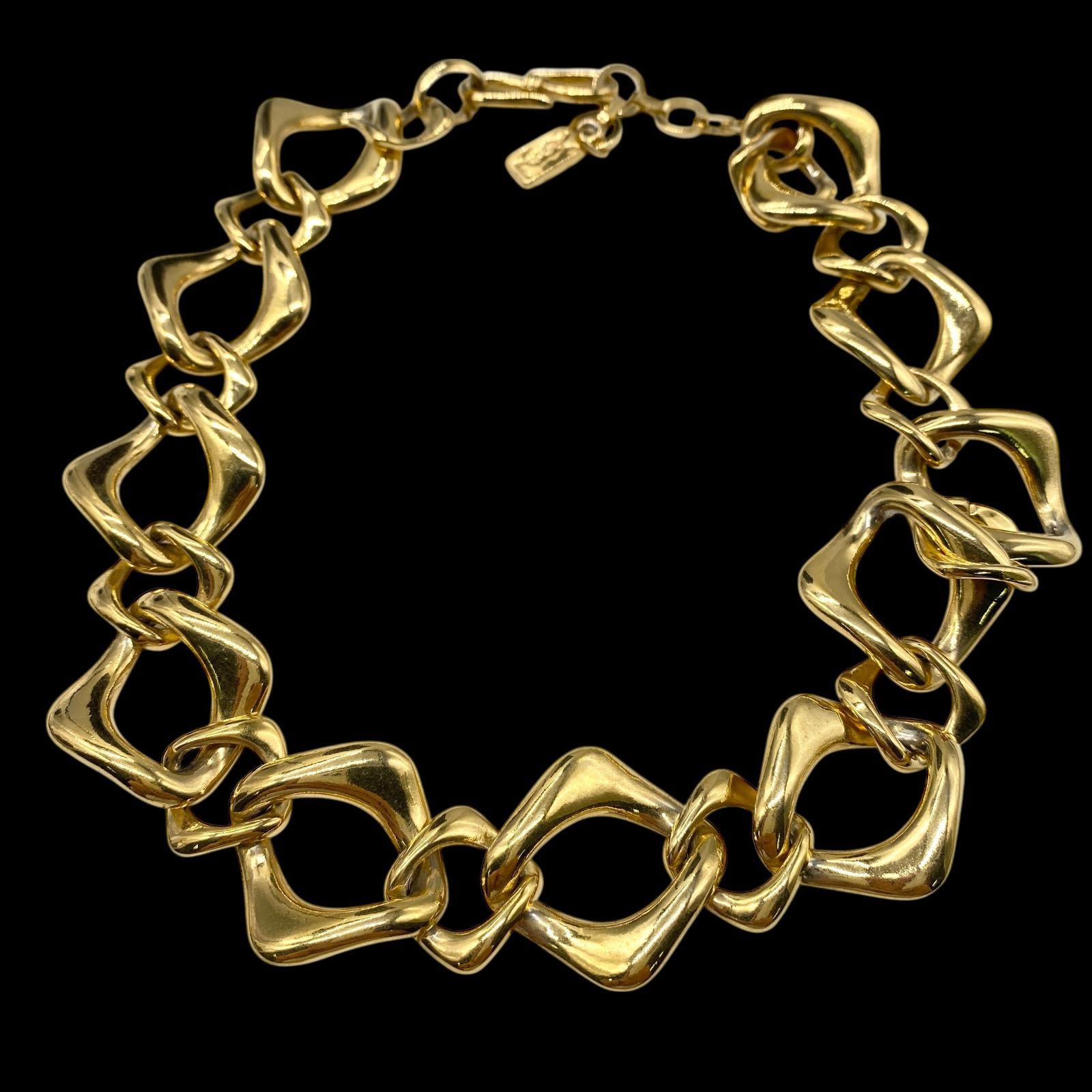 希少 YVES SAINT LAURENT イヴサンローラン チェーンネックレス