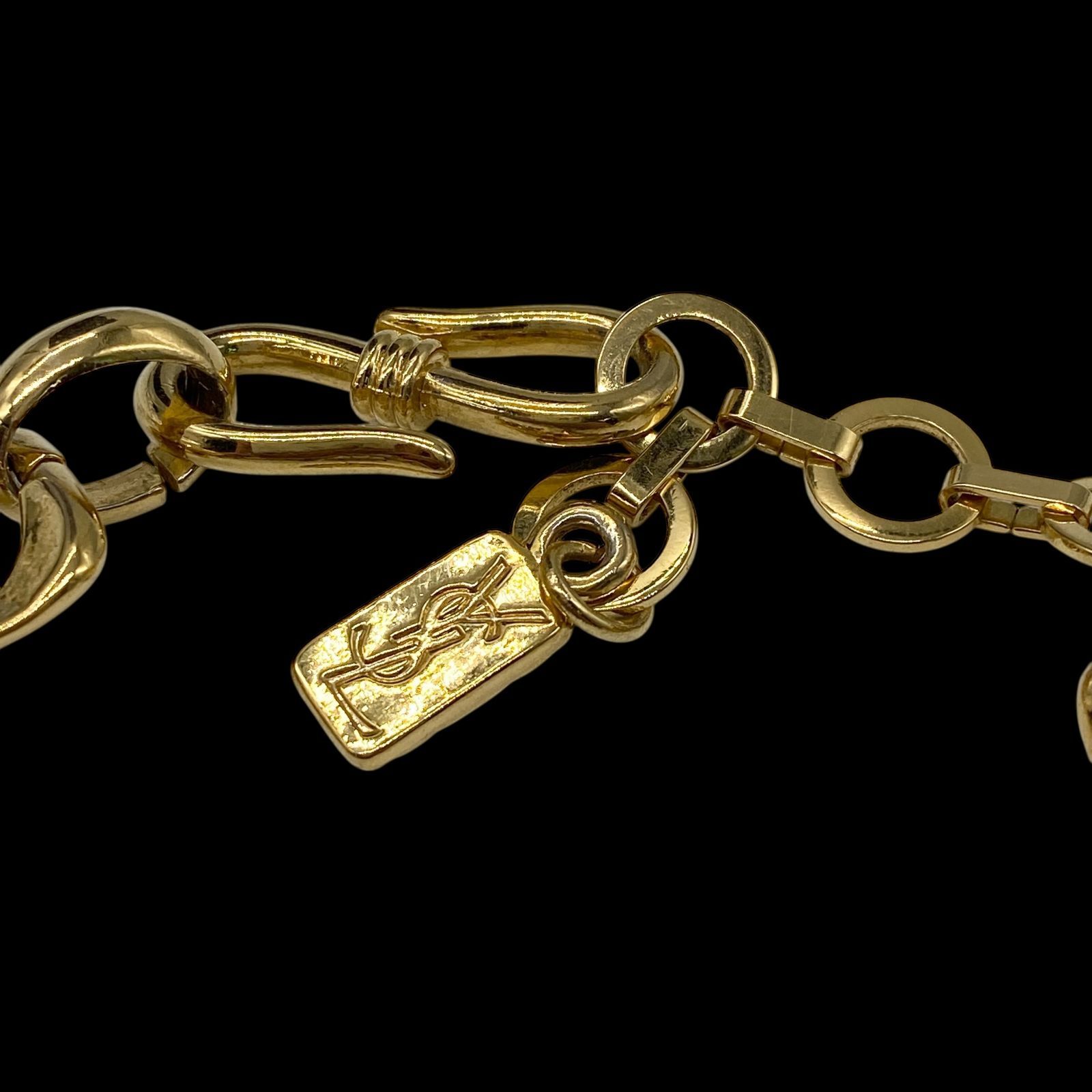 希少 YVES SAINT LAURENT イヴサンローラン チェーンネックレス