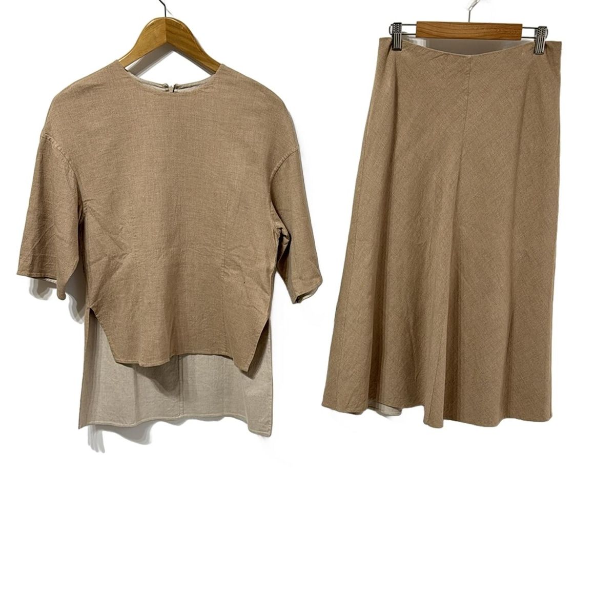 ADORE アドーア スカートセットアップ レディース ベージュ 白 マルチ