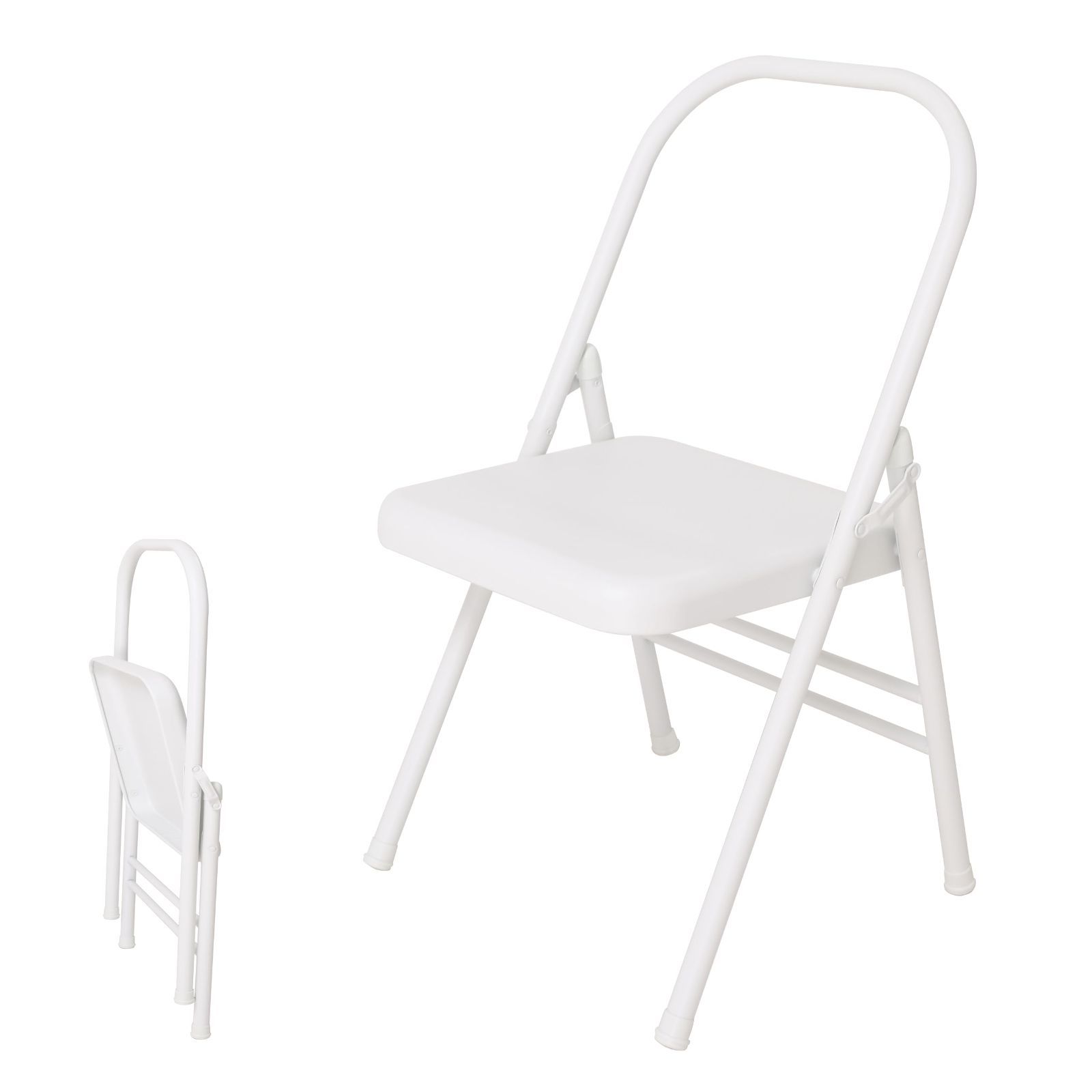 プロップ柔軟性と筋力トレーニング 折り畳み式ヨガ補助椅 健康維持 ダブルビーム構造 ノンスリップの足カバー ンストレーニングのために チェアヨ背中を和らげる 筋肉をリラックスさせるより快適にE プロヨガの椅子 ストレッチ用 チェアヨガ