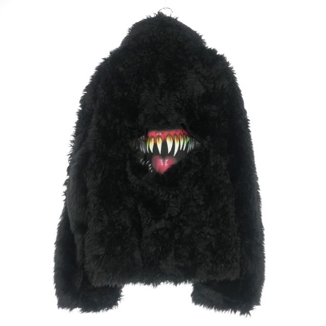 ダブレット doublet 25 AW MOUTH FAUX FUR JACKET ファージャケット ブルゾン 長袖 S ブラック 黒
