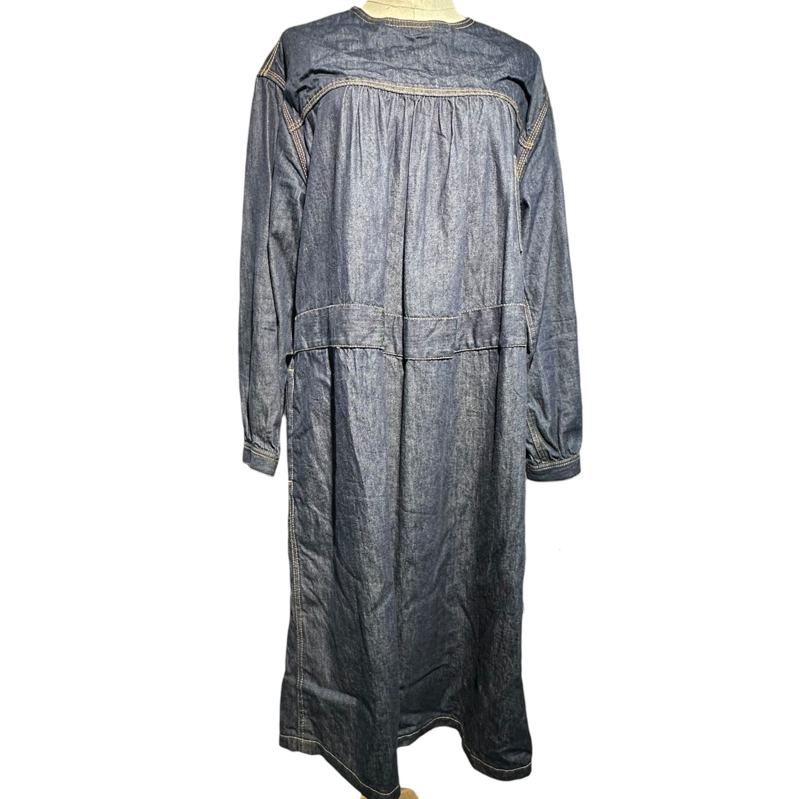 tricot COMME des GARCONS トリココムデギャルソン 13 SS Denim Waist Belt Dress デニム ウエストベルト ワンピース TK O 004 M インディゴ AD 2012