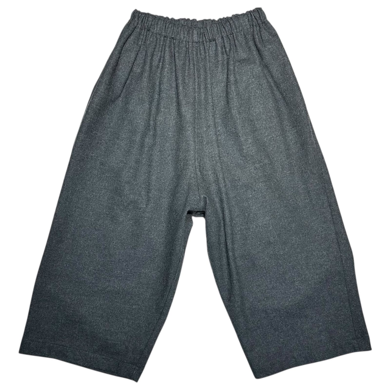 COMME des GARCONS JUNYA コムデギャルソンジュンヤワタナベ 18 AW Wool Easy Cropped Pants ウール イージー クロップド パンツ JB P 031 XS チャコールグレー AD 2018