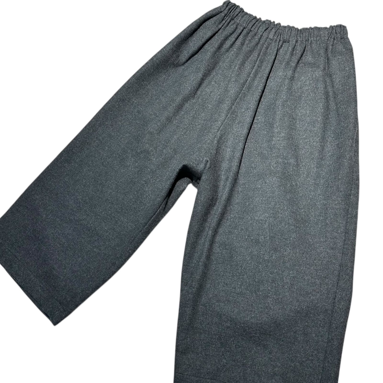 COMME des GARCONS JUNYA コムデギャルソンジュンヤワタナベ 18 AW Wool Easy Cropped Pants ウール イージー クロップド パンツ JB P 031 XS チャコールグレー AD 2018