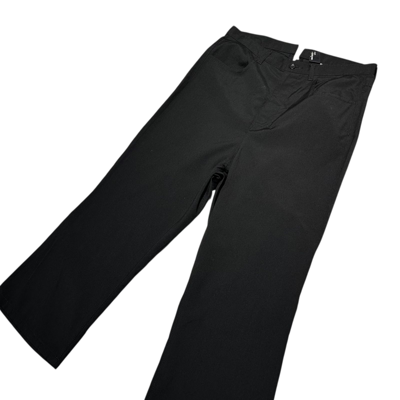 tricot COMME des GARCONS トリココムデギャルソン 09 SS Sarouel Flared Wool Pants サルエル フ ウール パンツ TC P 024 M ブラック AD 2008