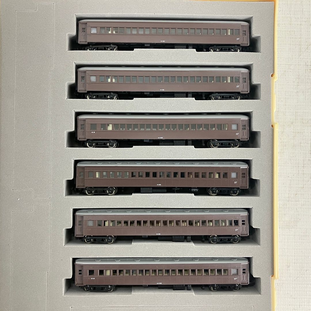 MODEMO NS107 国鉄三等客車セット Nゲージ MODEMO NS107 国鉄 20m級 旧形客車 三等車セット 6両 鉄道模型 N 中古