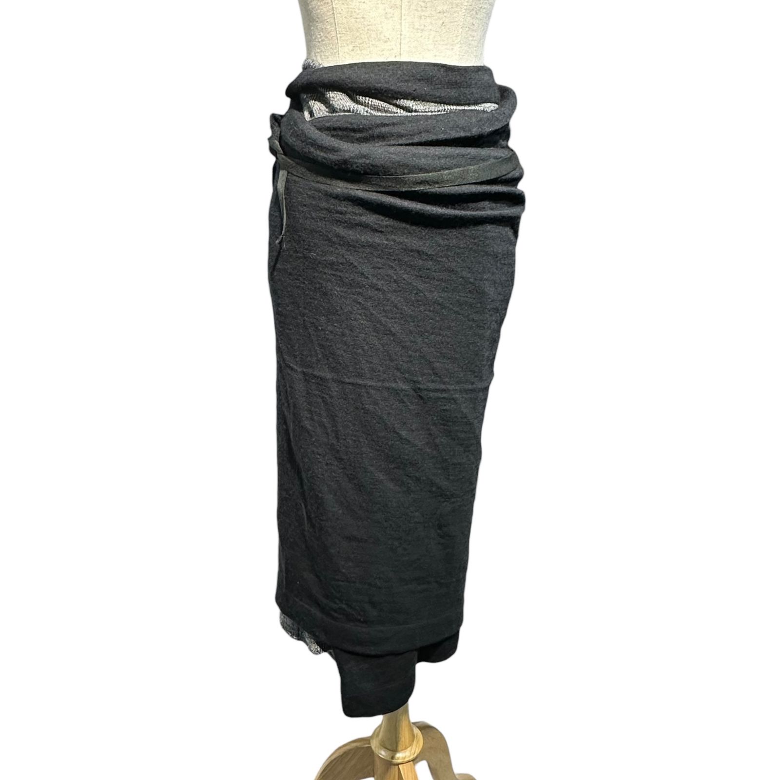 YOHJI YAMAMOTO(ヨウジヤマモト) Knit Wrap Skirt ニット 巻き